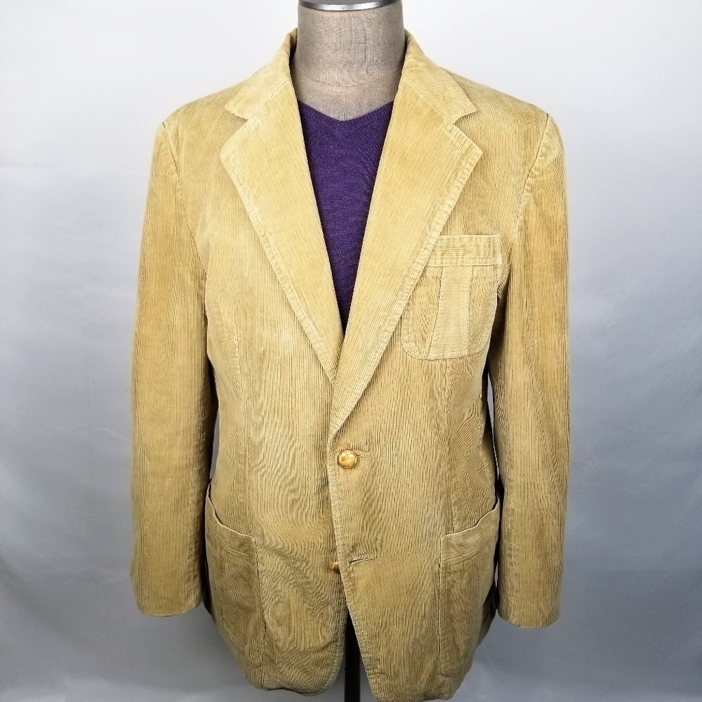 VINTAGE 70’s SEARS- Mens 46T Corduroy Contemporary Sportswear Blazer/Sport Coat